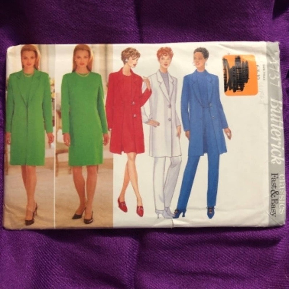 Butterick 4737 Dress and blazer pattern size 6 8 10